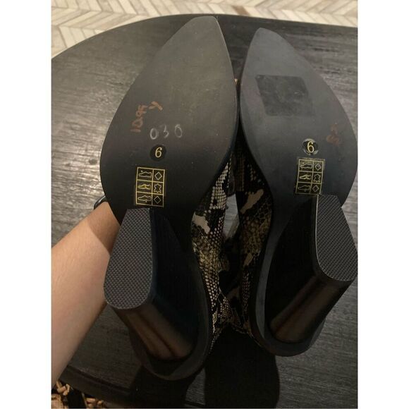 Jeffrey Campbell for free people‎ snake print open boots - Picture 6 of 6